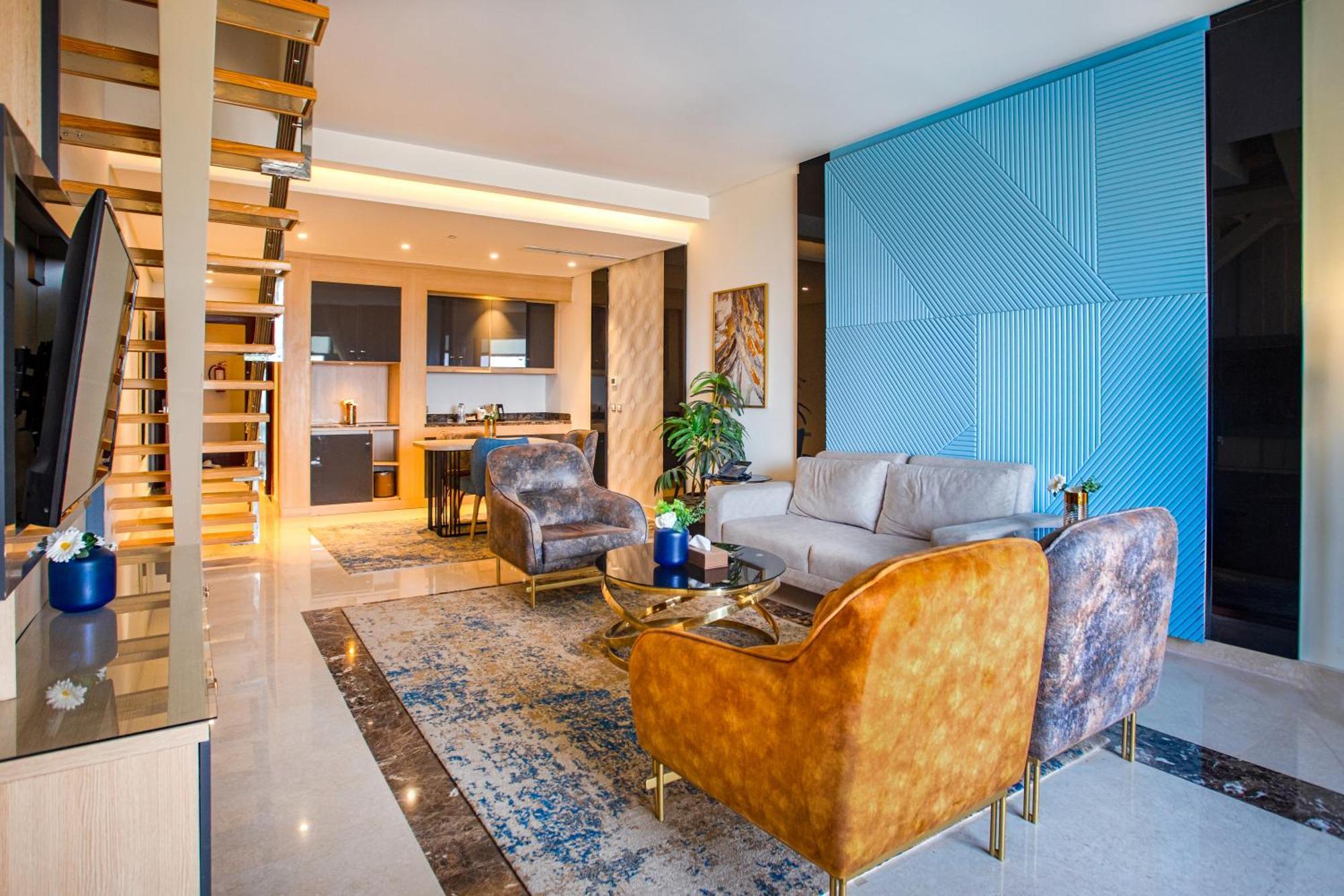 Tolip Resort El Galala Hills Ain Sukhna Exterior foto A living room in a luxury apartment